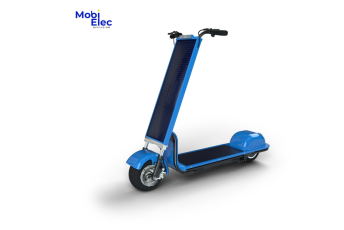 Trottinette solaire bleu foncé